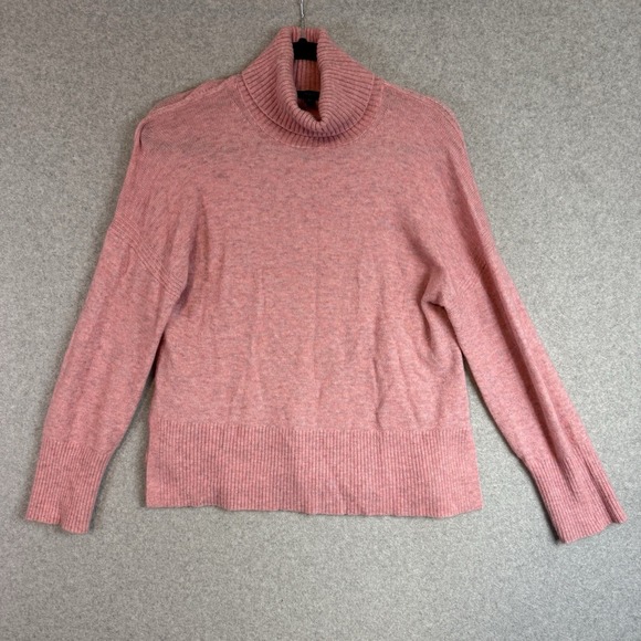 J crew merino wool turtleneck sweater womens XS pink pullover - Picture 1 of 7